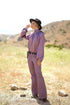 Anna Samouka - Marissa Leather Pants Lilac